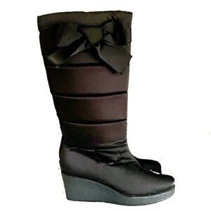 New Unworn Kate Spade Black Cagney New York Puffer Boots Sz 11